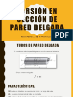 Torsión en Sección de Pared Delgada