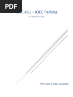 CIVE 461 - IOEC Parking: Amil Kaba & Hadi Soueidan