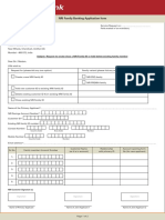 NRI Family Banking Application Form: D D M M Y Y Y Y