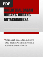 Unilateral Dalam Undang-Undang Antarabangsa