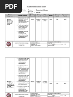 4 Trainee Progress Sheet