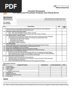 Ceklis Persyaratan - Izin Operasional