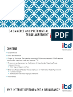 E-Commerce and Preferential Trade Agreement: by International Institute For Trade and Development (ITD) 22 June, 2017