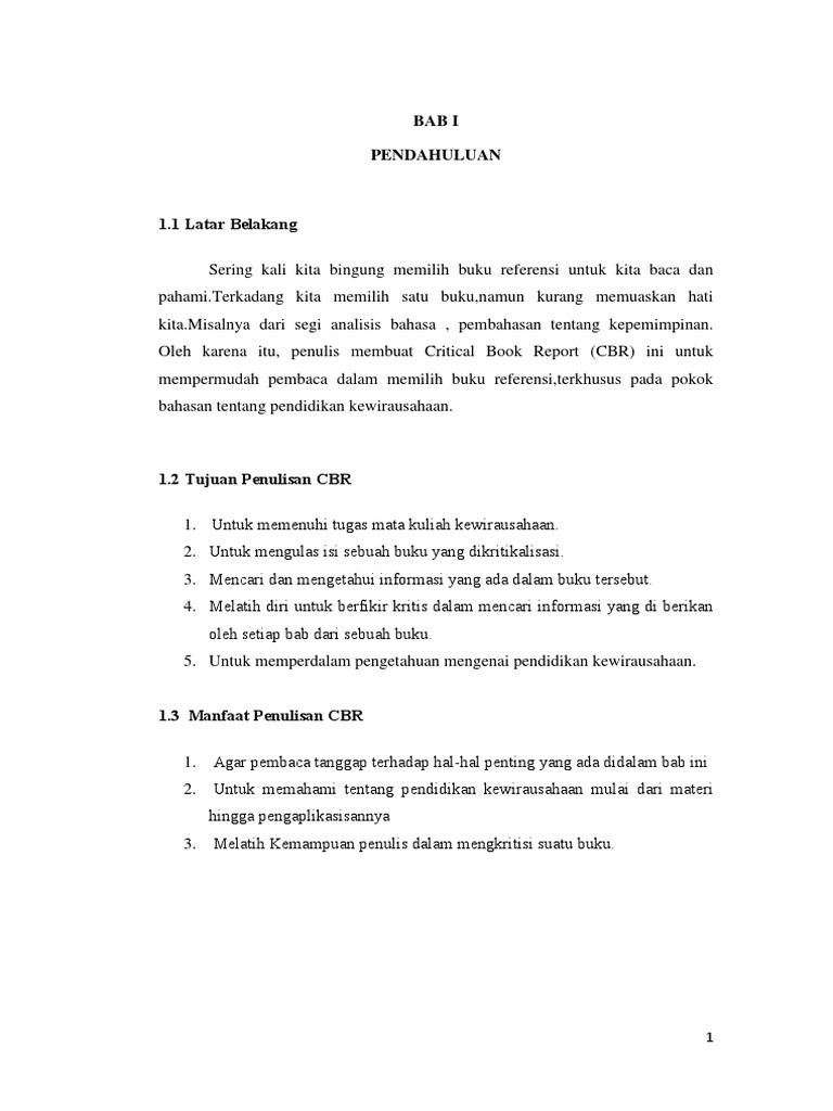 Contoh Pendahuluan Cbr Guru Paud