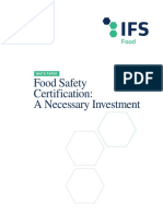 Food Safety Certification: A Necessary Investment: White Paper