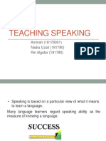 Teaching Speaking