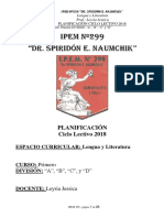 Planif Lengua y Liter 1° A B C D Prof Leyría