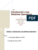 Unidad 1 - Introducción a Los Sistemas de Operativos