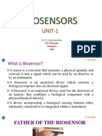 Biosensors Unit 1