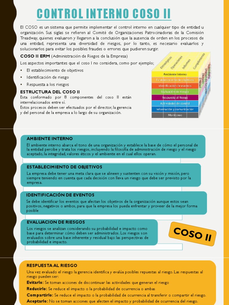 Control Interno según COSO II | PDF | Riesgo | Probabilidad