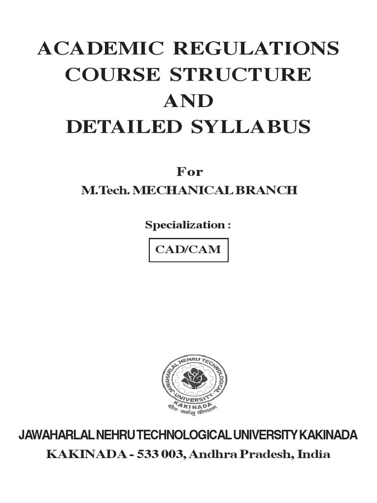 Jntuk M Tech r13 Cad&cam Syllabus PDF | PDF | Numerical Analysis | Thesis