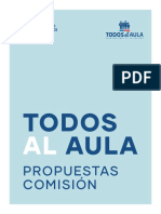 Propuestas Todos Al Aula, Propuestas de Comisión Asesora Presidencial 2018