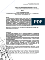 Articulo - Colque Quispe Renso Eddie - Formulación y Evaluación de Proyectos