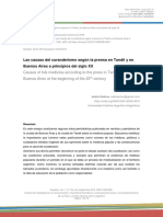 Las Causas Del Curanderismo Según La Prensa en Tandil y Buenos Aires A Principios Del Siglo XX PDF