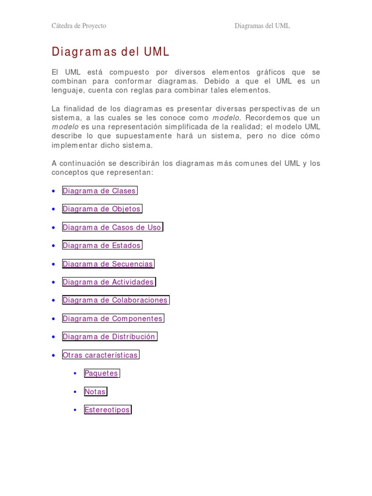 Diagramas Del Uml PDF | PDF | Caso de uso | Lenguaje de modelado unificado