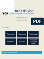 Módulos de vista: gestión de proyectos de software