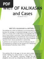 Writ of Kalikasan - Agcaoili