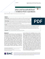 Crop Diversification and Household Food Security Status: Evidence From Rural Benin