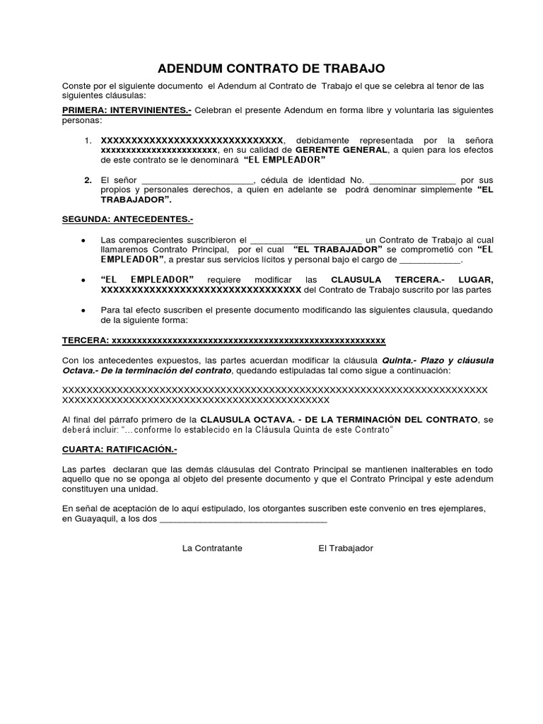 Modelo Adendum PDF