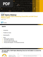 Agility With SAP Hybris Marketing Cloud APIs and SAP Cloud Platform (SCP)