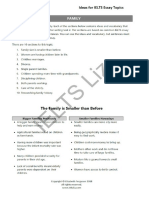 Family Topic Ideas For IELTS Essays PDF
