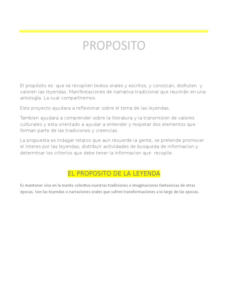 Propósito de la Antología de Leyendas | PDF | Fantasmas | Leyendas