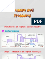Manufacturing Sulfuric Acid by Contact Process