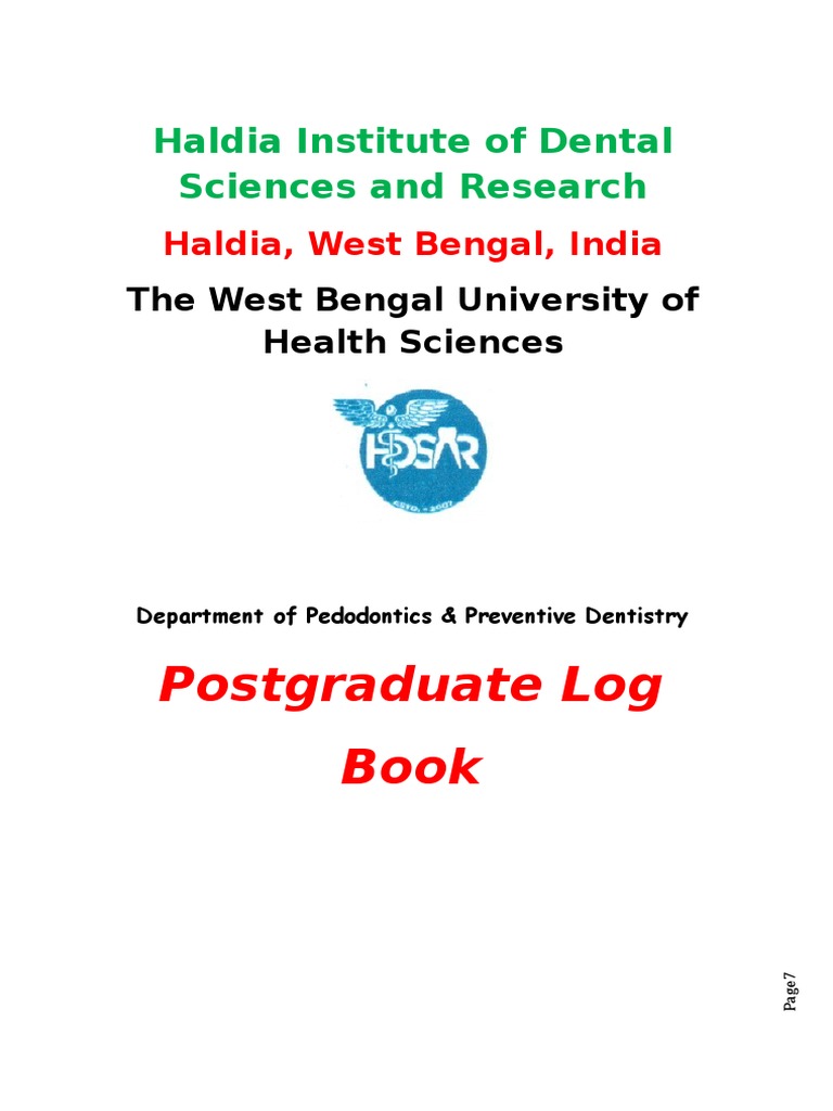 MDS Log Book | PDF | Dentistry | Tooth