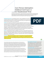 Dry Care Versus Antiseptics for Umbilical Cord Care a Cluster Randomized Trial 2017