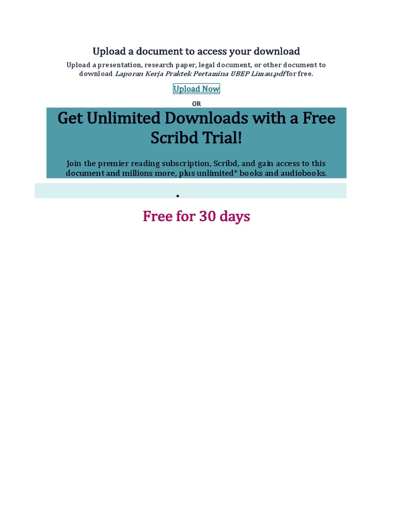 Get Unlimited Downloads With A Free Scribd Trial! | PDF