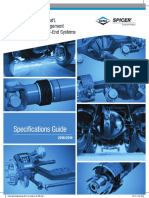 Specifications Guide: Spicer Axle, Driveshaft, Tire-Pressure Management Systems, and Wheel-End Systems