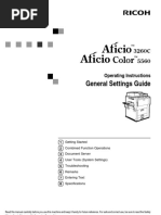 General Settings Guide: Operating Instructions