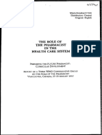 Role of Pharmacist PDF