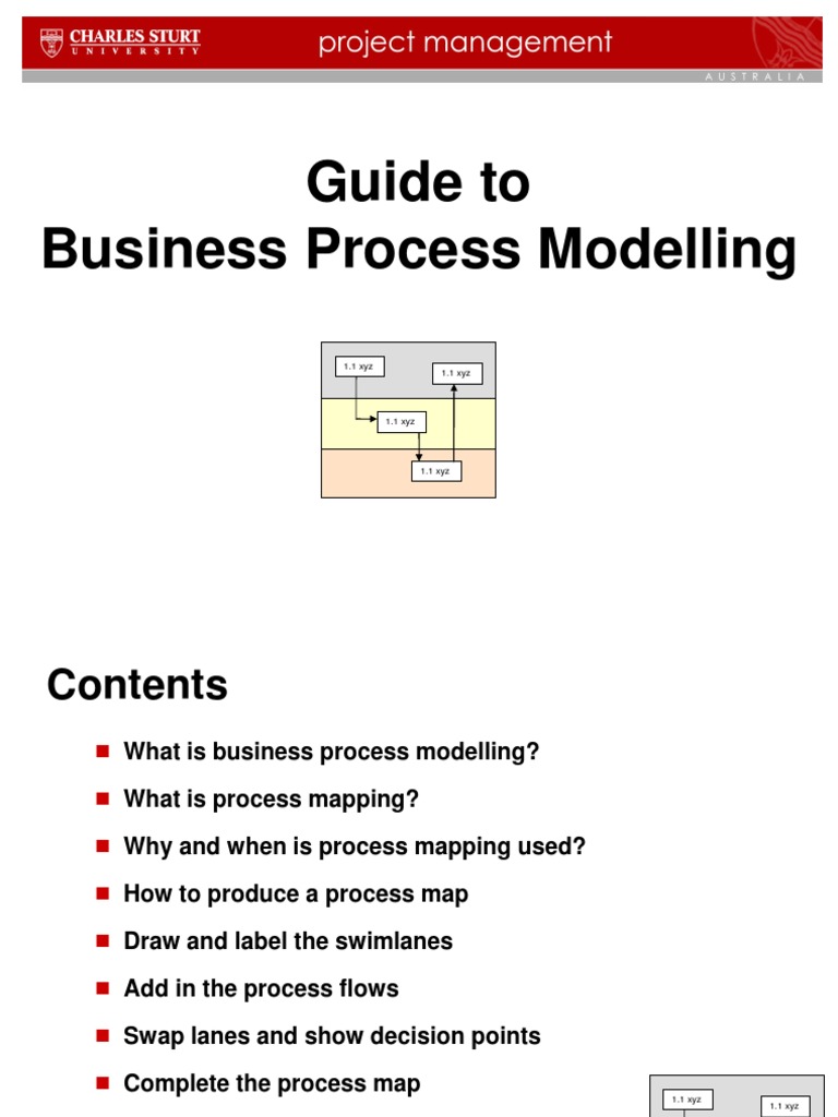 Guide To Business Process Modelling: 1.1 Xyz 1.1 Xyz | PDF | Business ...