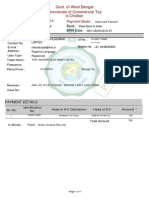 Govt. of West Bengal E-Challan Directorate of Commercial Tax