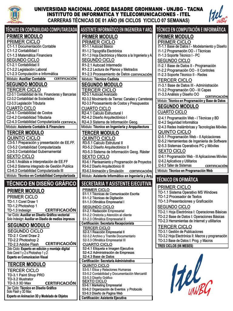 Plan de Estudios | PDF | Programación de computadoras | Informática