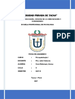 Ficha de Anamnesis Psicológica