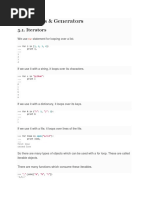 Iterators & Generators