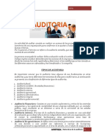 La Actividad de Auditar Consiste en Realizar Un