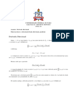 Derivada direcional de funções de duas variáveis