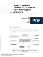 El Del Yel en Los De: Papel Profesor Alumno Nuevos Entornos Tecnológicos Formación