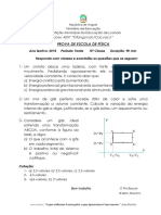 PROVA Final DE FÍSICA DA 10 CLASSE 2018 PDF