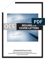 Resumes & Cover Letters: Undergraduate Resource Series