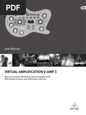 Virtual Amplification V Amp 3 User Manual Equalization Audio Amplifier