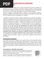 Introduction To Computers Notes | PDF | Personal Computers | Computer ...