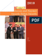 Farz Foundation Earned Bolan Award