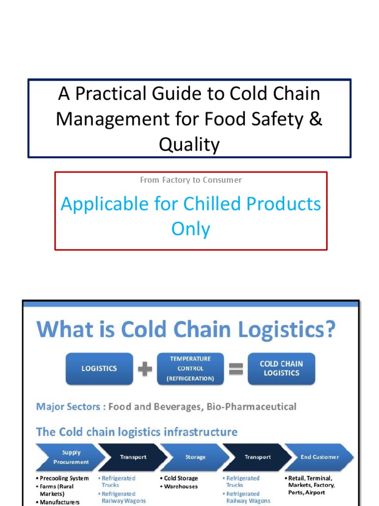 A Practical Guide To Cold Chain Management For FSQ | PDF ...