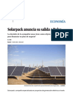 Solarpack Anuncia Su Salida a Bolsa