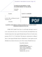 2018-01-11 065 NOTICE of Dismissal, Dismissing Simmons Foods, Inc