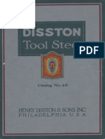 Disston Tool Steel Catalog 4-S 1923